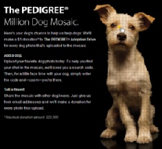 image from the Pedigree Million Dog Mosaic web site