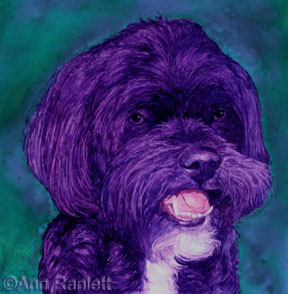 Ripple portrait - watercolor on Yupo