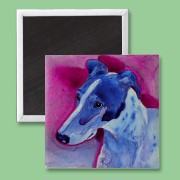 Blue Boy greyhound magnet now available on Zazzle