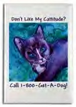 "Cattitude" magnet
