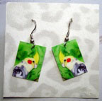 Cockatiel Earrings - available on Bonanzle