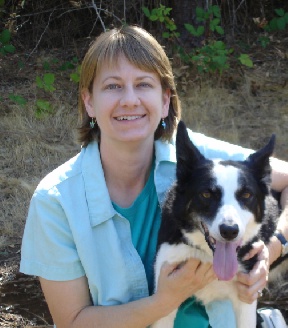 Me and one of our dogs - Magpie the Border Collie