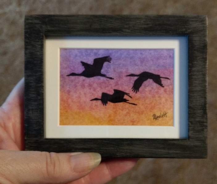 Sunset Cranes